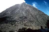the new dome of Merapi - in...