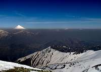 Tochal Route with a view of Damavand