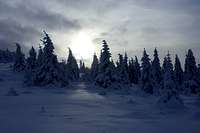 Brocken winter landscape