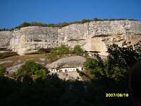 A house under the rock. Crimea