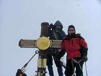 Zoli and Sanzi on the peak.