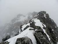 Siroka Veza summit ridge