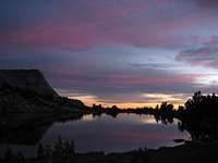 Sun going down in Yosemite