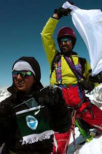Mirza & Samina Baig on the summit