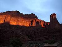 The Fisher Towers at Dusk