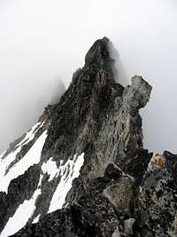 The serrated summit ridge of Mt. Logan
