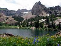 Lake Blanche on the way down