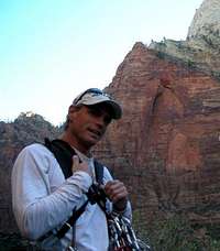 Zion at the base of moonlight buttress 