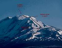 Mt Adams South Spur Route