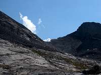 saddle on south ridge of Abel Peak