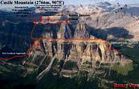 Castle Mountain Overview & Descent