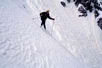 Spring 2000, Skiing the S-Face.