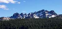 Sierra Buttes from the NNE. A...