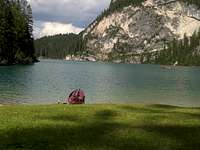 The alpine lake