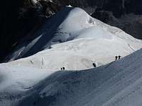 Ridge on Aiguille du Midi /Mont Blanc  