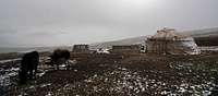 Kyrgyz Yurts in Snow