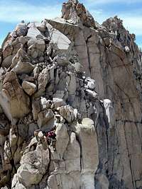 Typical climbing on E. Ridge