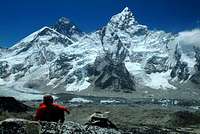 View of Nuptse and Everest...