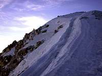 Final summit ridge