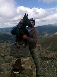 Kadin and I on the summit of Wheeler