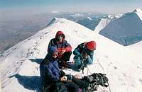 On top of Illimani, summer 1999