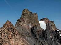 The last few obstacles to North Sister's summit.