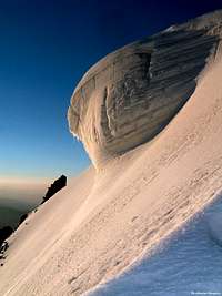A serac on Mont Blanc du Tacul
