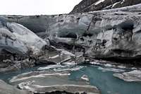 Robson Glacier Ice Caves