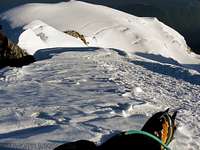 Rest before the final push to Mont Blanc summit