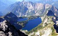 Twin Lakes from Columbia Peak