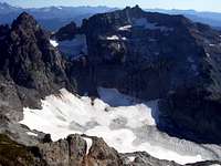 Monte Cristo Peak, Kyes Peak, and Columbia Glacier from Columbia Peak