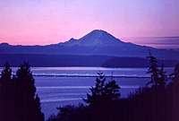 Mt. Rainier at dawn