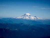 Mt. Rainier from Mt. Adams Summit