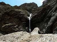 waterfall and icefield