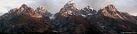 This panoramic of the Teton...