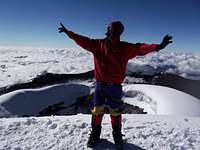 On the top of Cotopaxi
