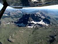 Cutoff Mountain seen from the air-Yellowstone National Park
