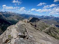 Heavens peak north ridge rock slabs