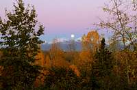 Moon over Anchorage