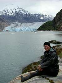 In front of Dawes Glacier