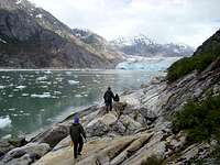 Hiking near Dawes Glacier