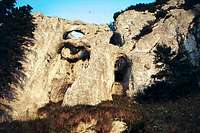 The rock arches on the NW...