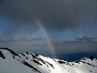 Rainbow at Avalanche Gulch Base Camp