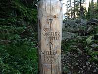 Summit trail marker