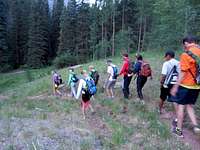 Leaving the Bear Creek trail
