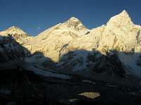 View of Everest and Nuptse from Kala Patthar