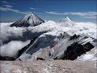 Klyuchevskaya sopka from Krestovsky volcano