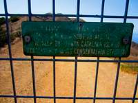 The gate only notes (in worn wording) that the gate needs to be closed - presumably to isolate unwanted species