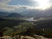 Estes Park and RMNP from Mt. Olympus
