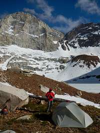 Camp at Upper Franklin Lake